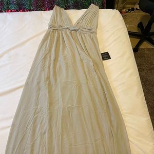 Grey bridesmaid dress